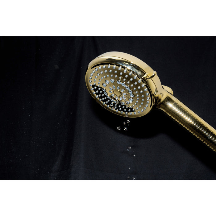 Kingston Regal KXH1001A2 10-Function Hand Shower with Power Wash, Polished Brass