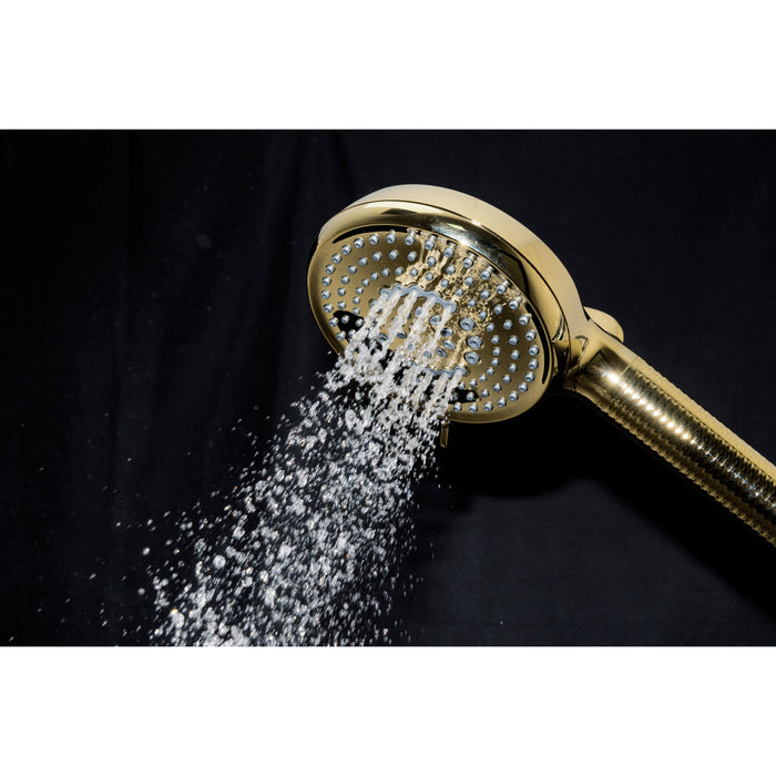 Kingston Regal KXH1001A2 10-Function Hand Shower with Power Wash, Polished Brass