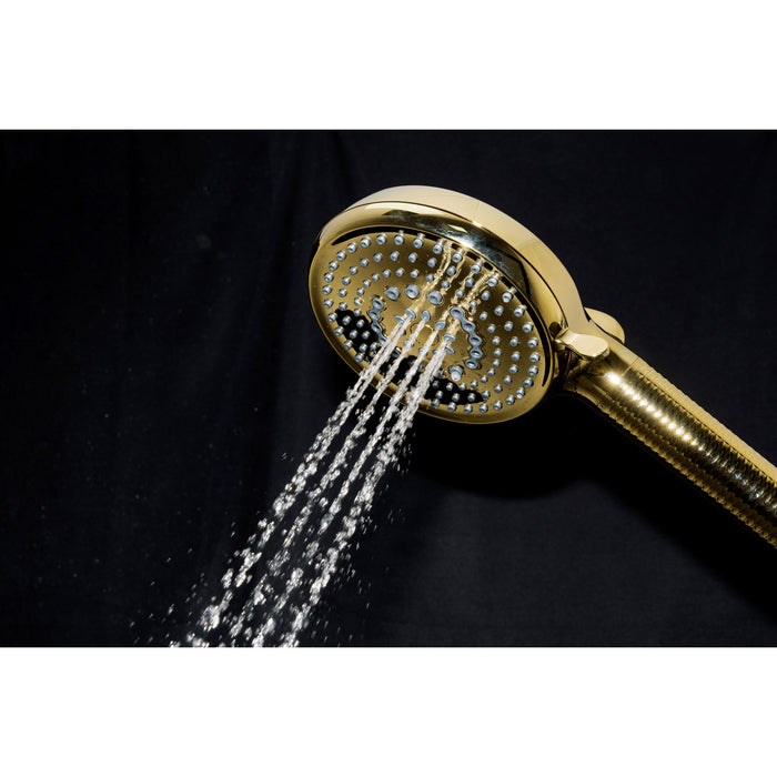 Kingston Regal KXH1001A2 10-Function Hand Shower with Power Wash, Polished Brass