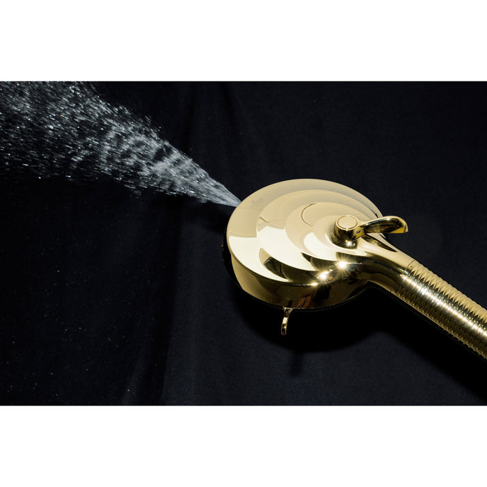 Kingston Regal KXH1001A2 10-Function Hand Shower with Power Wash, Polished Brass