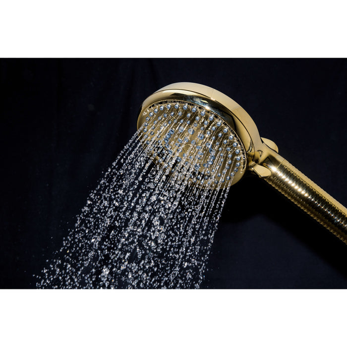 Kingston Regal KXH1001A2 10-Function Hand Shower with Power Wash, Polished Brass
