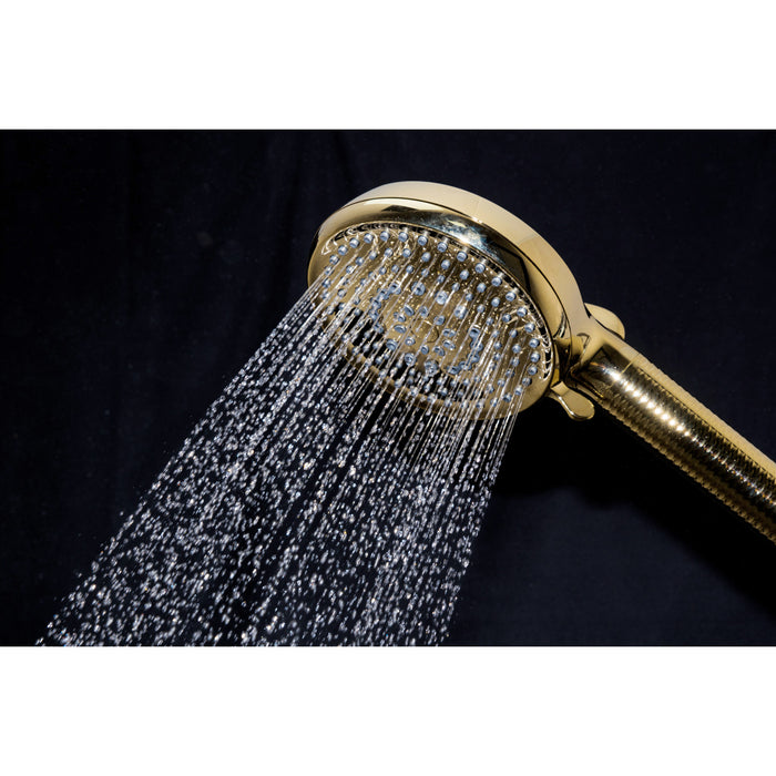 Kingston Regal KXH1001A2 10-Function Hand Shower with Power Wash, Polished Brass
