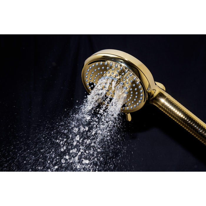 Kingston Regal KXH1001A2 10-Function Hand Shower with Power Wash, Polished Brass