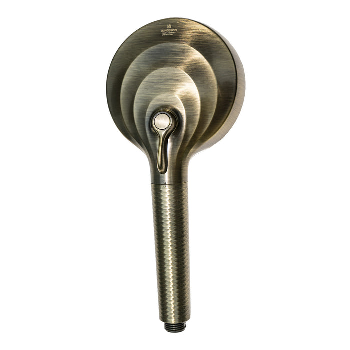 Kingston Regal KXH1001A3 10-Function Hand Shower with Power Wash, Antique Brass