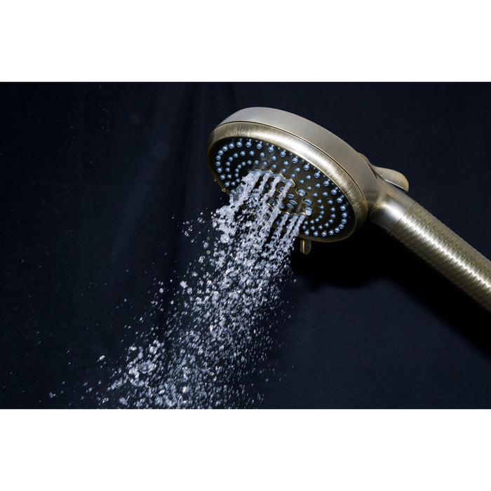 Kingston Regal KXH1001A3 10-Function Hand Shower with Power Wash, Antique Brass