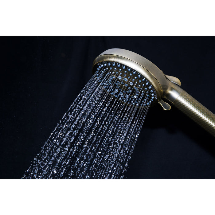 Kingston Regal KXH1001A3 10-Function Hand Shower with Power Wash, Antique Brass