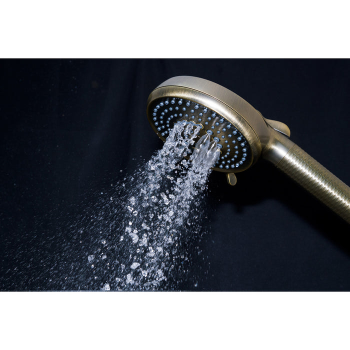 Kingston Regal KXH1001A3 10-Function Hand Shower with Power Wash, Antique Brass