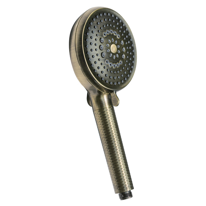 Kingston Regal KXH1001A3 10-Function Hand Shower with Power Wash, Antique Brass