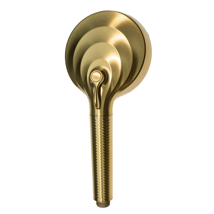 Kingston Regal KXH1001A7 10-Function Hand Shower with Power Wash, Brushed Brass