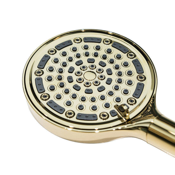 Kingston Regal KXH635A2 6-Function Hand Shower with Power Wash, Polished Brass