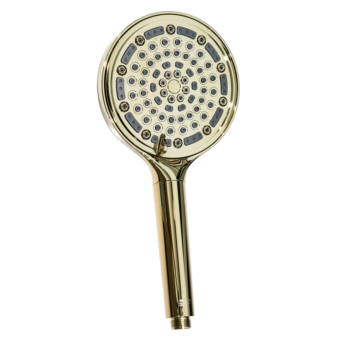 Kingston Regal KXH635A2 6-Function Hand Shower with Power Wash, Polished Brass