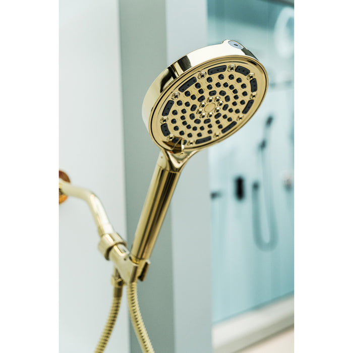 Kingston Regal KXH635A2 6-Function Hand Shower with Power Wash, Polished Brass