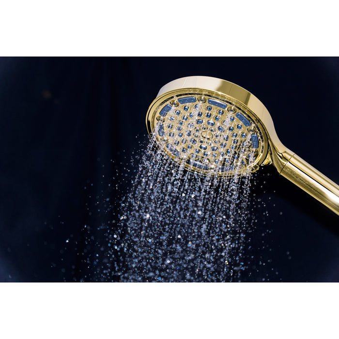 Kingston Regal KXH635A2 6-Function Hand Shower with Power Wash, Polished Brass