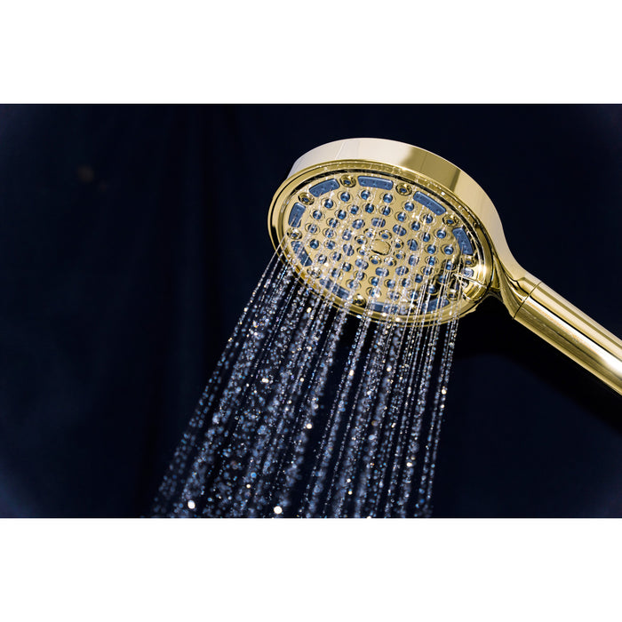 Kingston Regal KXH635A2 6-Function Hand Shower with Power Wash, Polished Brass