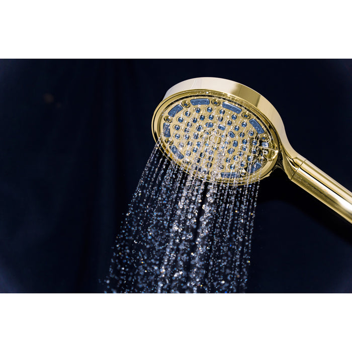 Kingston Regal KXH635A2 6-Function Hand Shower with Power Wash, Polished Brass