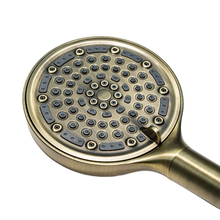Kingston Regal KXH635A3 6-Function Hand Shower with Power Wash, Antique Brass