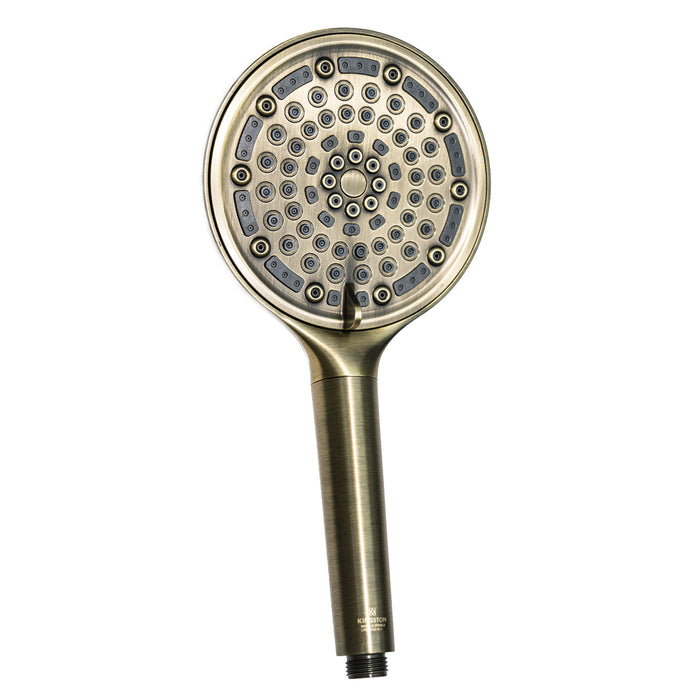 Kingston Regal KXH635A3 6-Function Hand Shower with Power Wash, Antique Brass