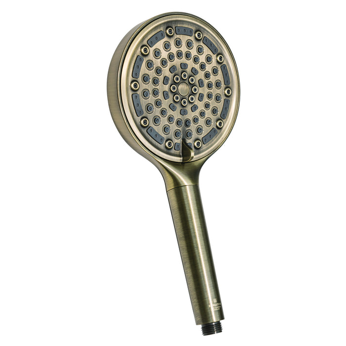 Kingston Regal KXH635A3 6-Function Hand Shower with Power Wash, Antique Brass