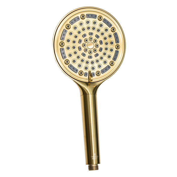 Kingston Regal KXH635A7 6-Function Hand Shower with Power Wash, Brushed Brass