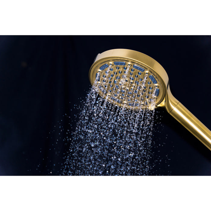 Kingston Regal KXH635A7 6-Function Hand Shower with Power Wash, Brushed Brass