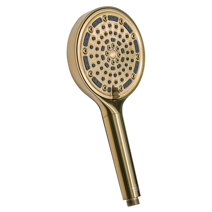 Kingston Regal KXH635A7 6-Function Hand Shower with Power Wash, Brushed Brass
