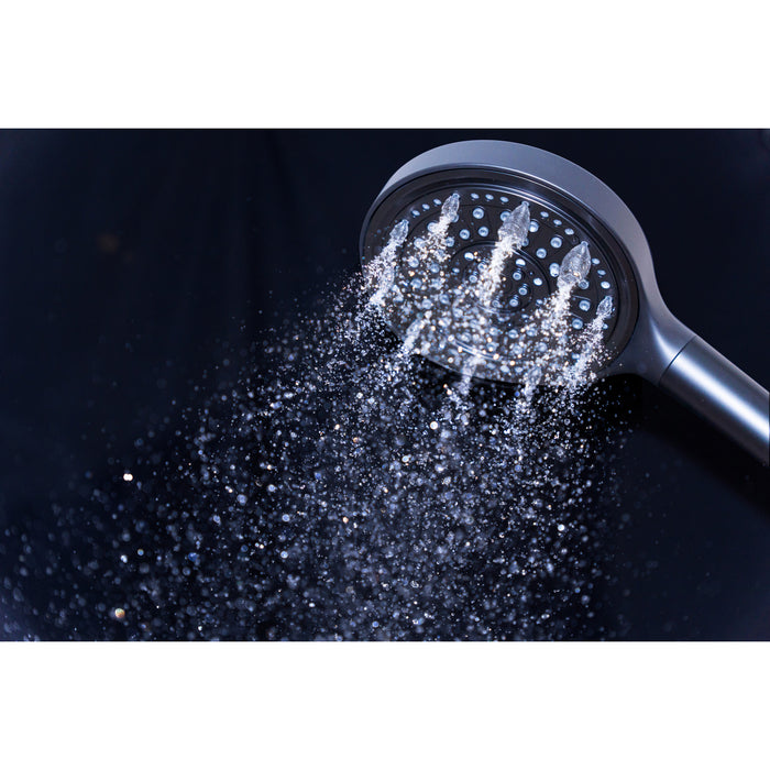 Kingston Regal KXH636A0 6-Function Hand Shower with Power Wash, Matte Black