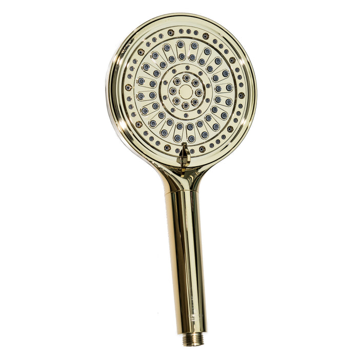 Kingston Regal KXH636A2 6-Function Hand Shower with Power Wash, Polished Brass