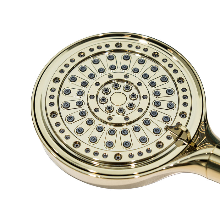 Kingston Regal KXH636A2 6-Function Hand Shower with Power Wash, Polished Brass