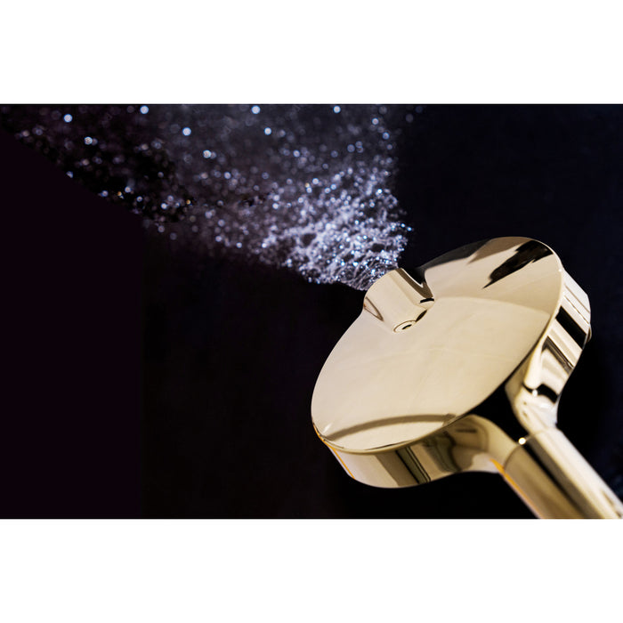 Kingston Regal KXH636A2 6-Function Hand Shower with Power Wash, Polished Brass