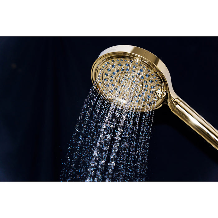 Kingston Regal KXH636A2 6-Function Hand Shower with Power Wash, Polished Brass