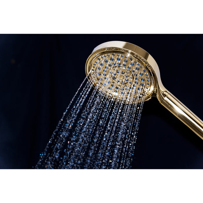 Kingston Regal KXH636A2 6-Function Hand Shower with Power Wash, Polished Brass