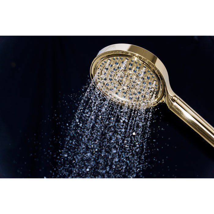 Kingston Regal KXH636A2 6-Function Hand Shower with Power Wash, Polished Brass