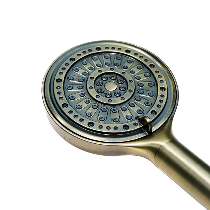 Kingston Regal KXH636A3 6-Function Hand Shower with Power Wash, Antique Brass