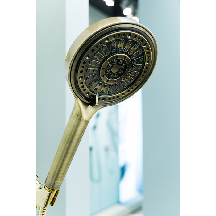 Kingston Regal KXH636A3 6-Function Hand Shower with Power Wash, Antique Brass