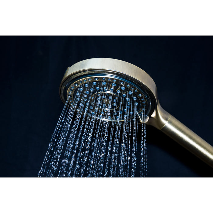 Kingston Regal KXH636A3 6-Function Hand Shower with Power Wash, Antique Brass