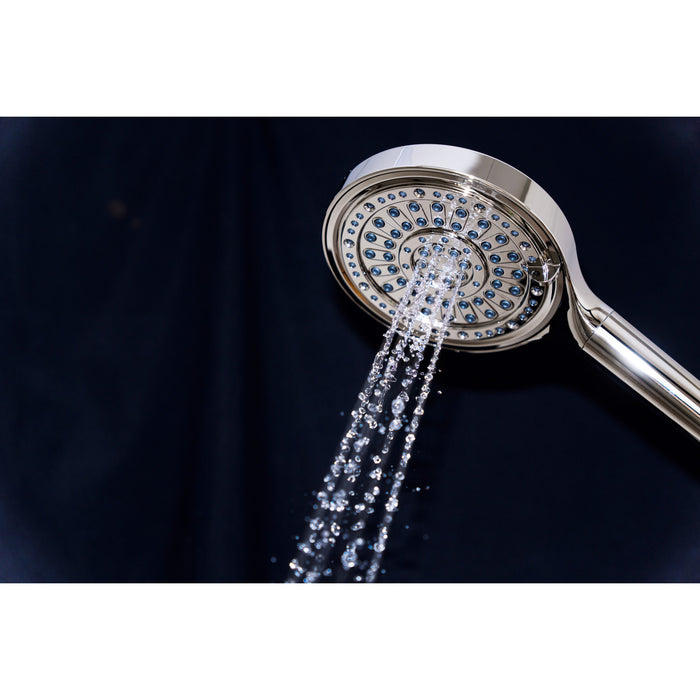 Kingston Regal KXH636A6 6-Function Hand Shower with Power Wash, Polished Nickel