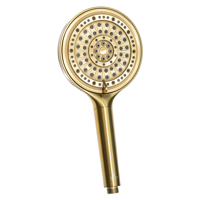 Kingston Regal KXH636A7 6-Function Hand Shower with Power Wash, Brushed Brass