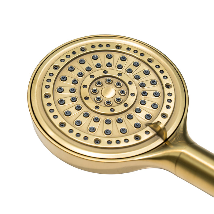Kingston Regal KXH636A7 6-Function Hand Shower with Power Wash, Brushed Brass