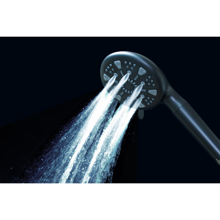Kingston Regal KXH935A0 9-Function Hand Shower with Power Wash, Matte Black
