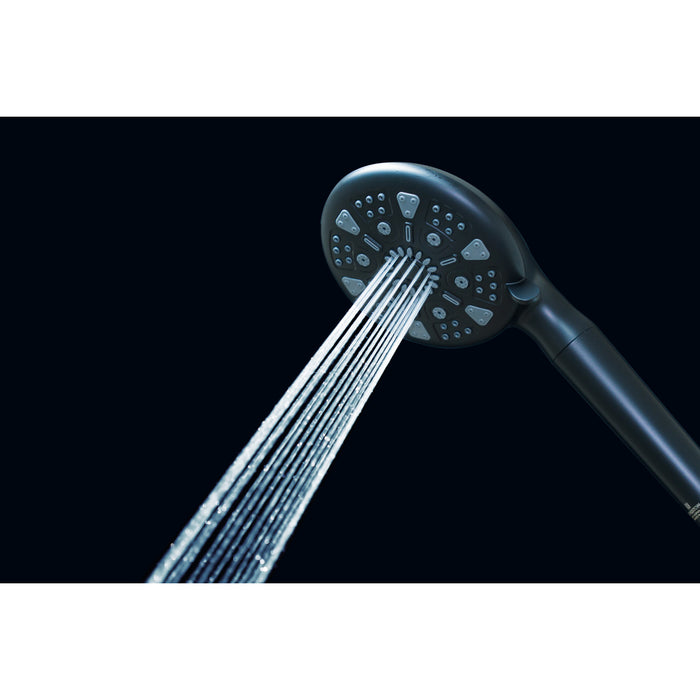 Kingston Regal KXH935A0 9-Function Hand Shower with Power Wash, Matte Black