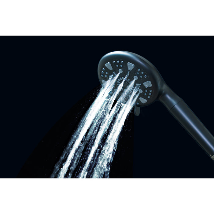 Kingston Regal KXH935A0 9-Function Hand Shower with Power Wash, Matte Black