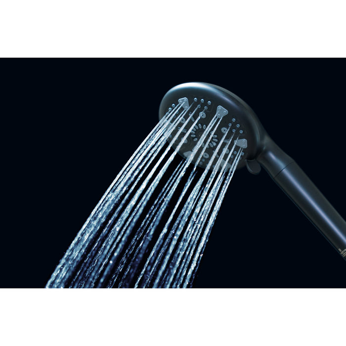 Kingston Regal KXH935A0 9-Function Hand Shower with Power Wash, Matte Black