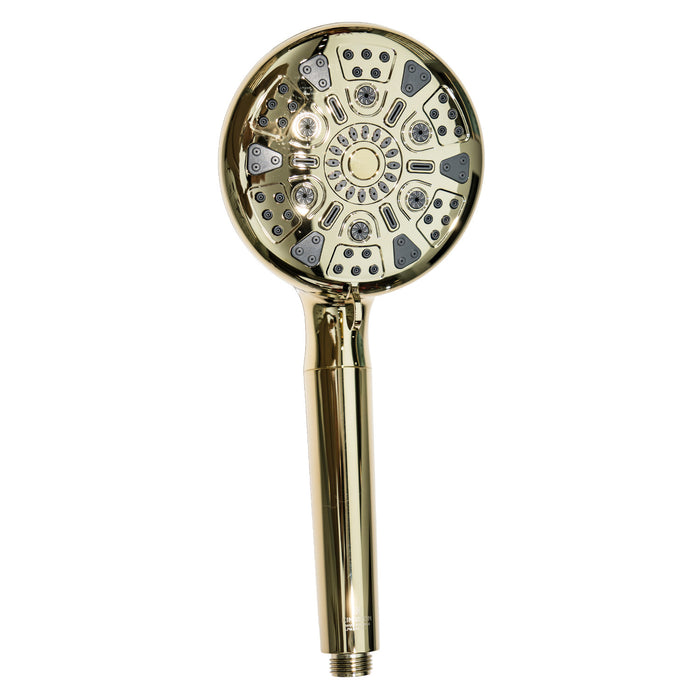 Kingston Regal KXH935A2 9-Function Hand Shower with Power Wash, Polished Brass
