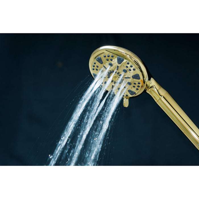 Kingston Regal KXH935A2 9-Function Hand Shower with Power Wash, Polished Brass