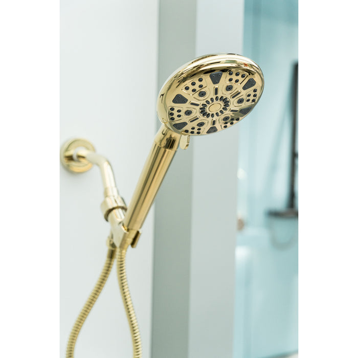 Kingston Regal KXH935A2 9-Function Hand Shower with Power Wash, Polished Brass