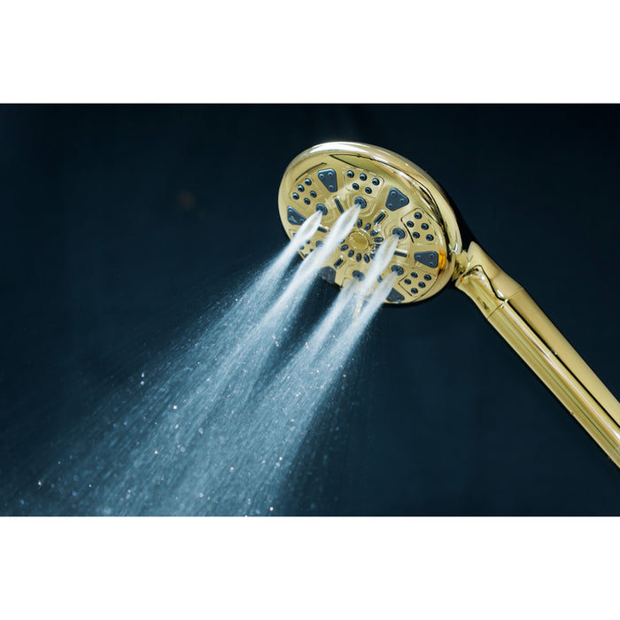 Kingston Regal KXH935A2 9-Function Hand Shower with Power Wash, Polished Brass