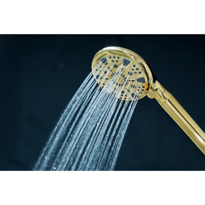Kingston Regal KXH935A2 9-Function Hand Shower with Power Wash, Polished Brass