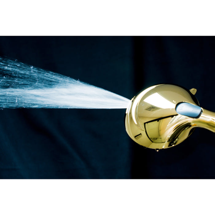 Kingston Regal KXH935A2 9-Function Hand Shower with Power Wash, Polished Brass
