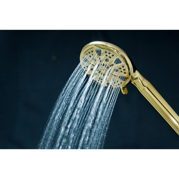 Kingston Regal KXH935A2 9-Function Hand Shower with Power Wash, Polished Brass