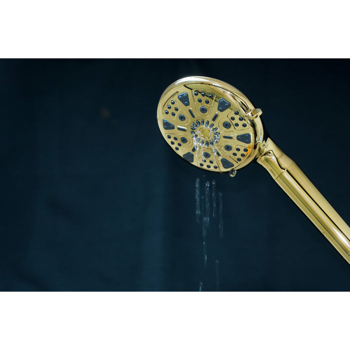 Kingston Regal KXH935A2 9-Function Hand Shower with Power Wash, Polished Brass